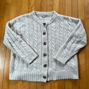 Madewell Cable Cardigan Sweater size small